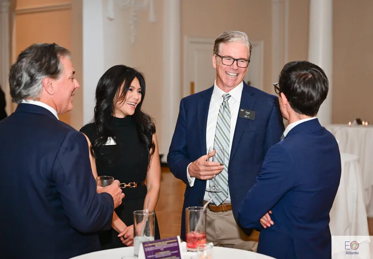 EO Atlanta members connecting at a partner event